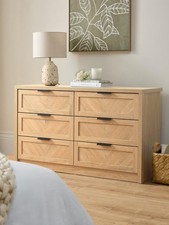 Chevry 3 + 3 Drawer Chest Oak