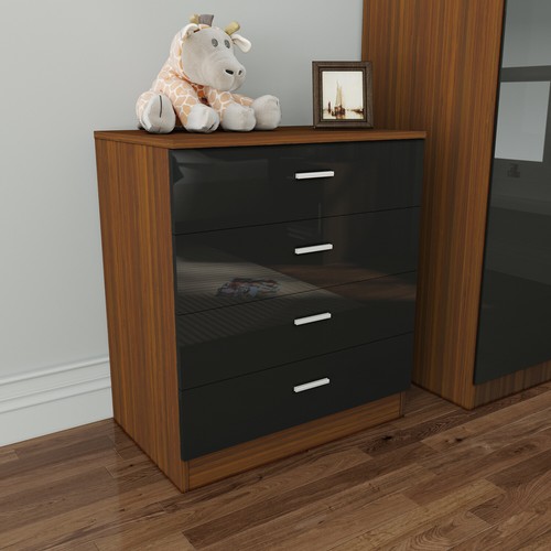 Chest drawers black - chest,