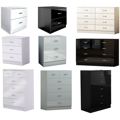 White black grey gloss chest - gloss,