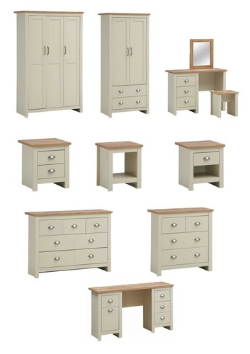 Cream oak bedroom furniture - bedroom,