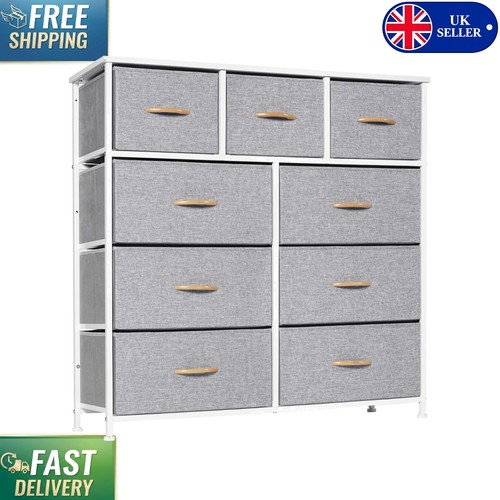 Spacious drawer fabric chest - fabric,